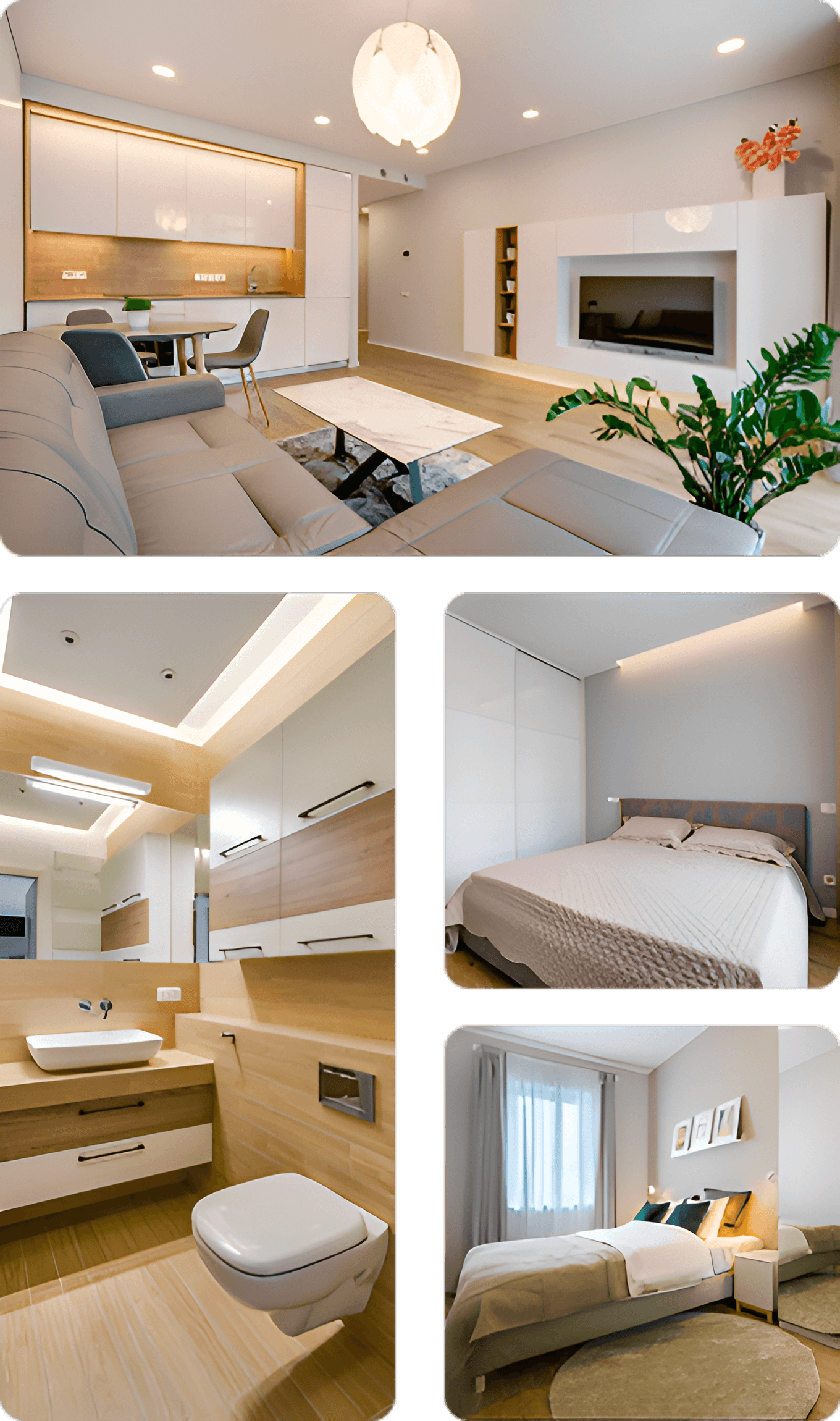 ЖК Полёт, 2-х комнатная квартира 64 кв.м. Кухня-столовая, спальня, кабинет, санузел.